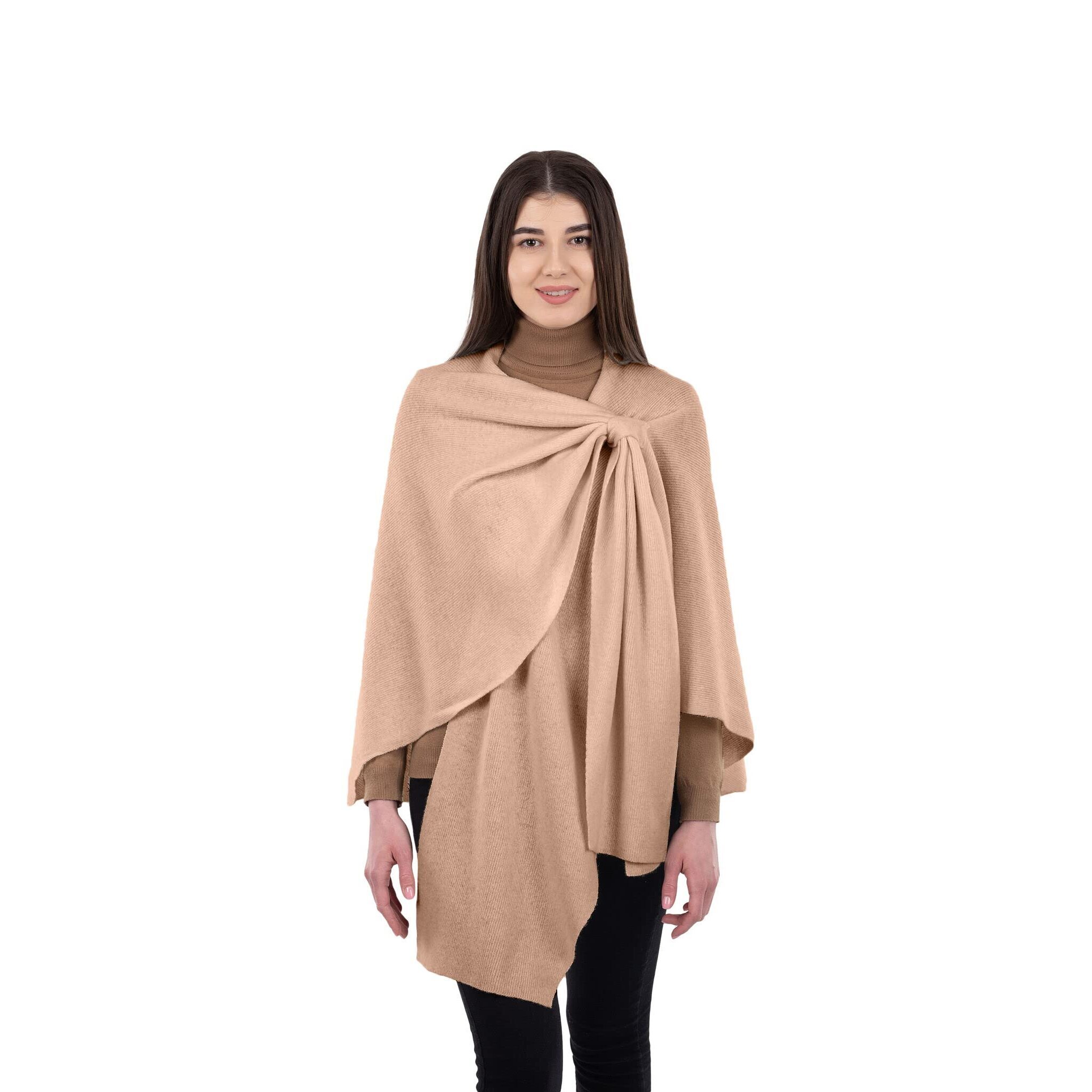 1934 Shawl Wraps For Women Lambswool Poncho One Size